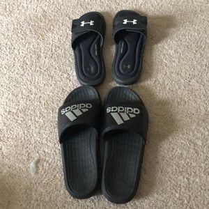 UA n Adidas Slides